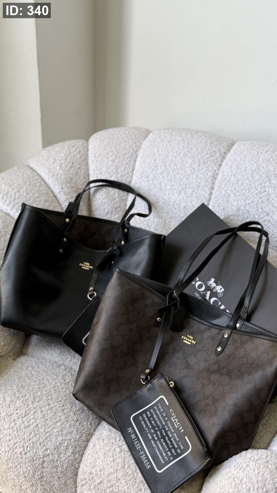 شنطة - Coach Large reversible City Tote ( دبل فيس )/ شامل بوكس وكيس الشركة كواليتي ماستر