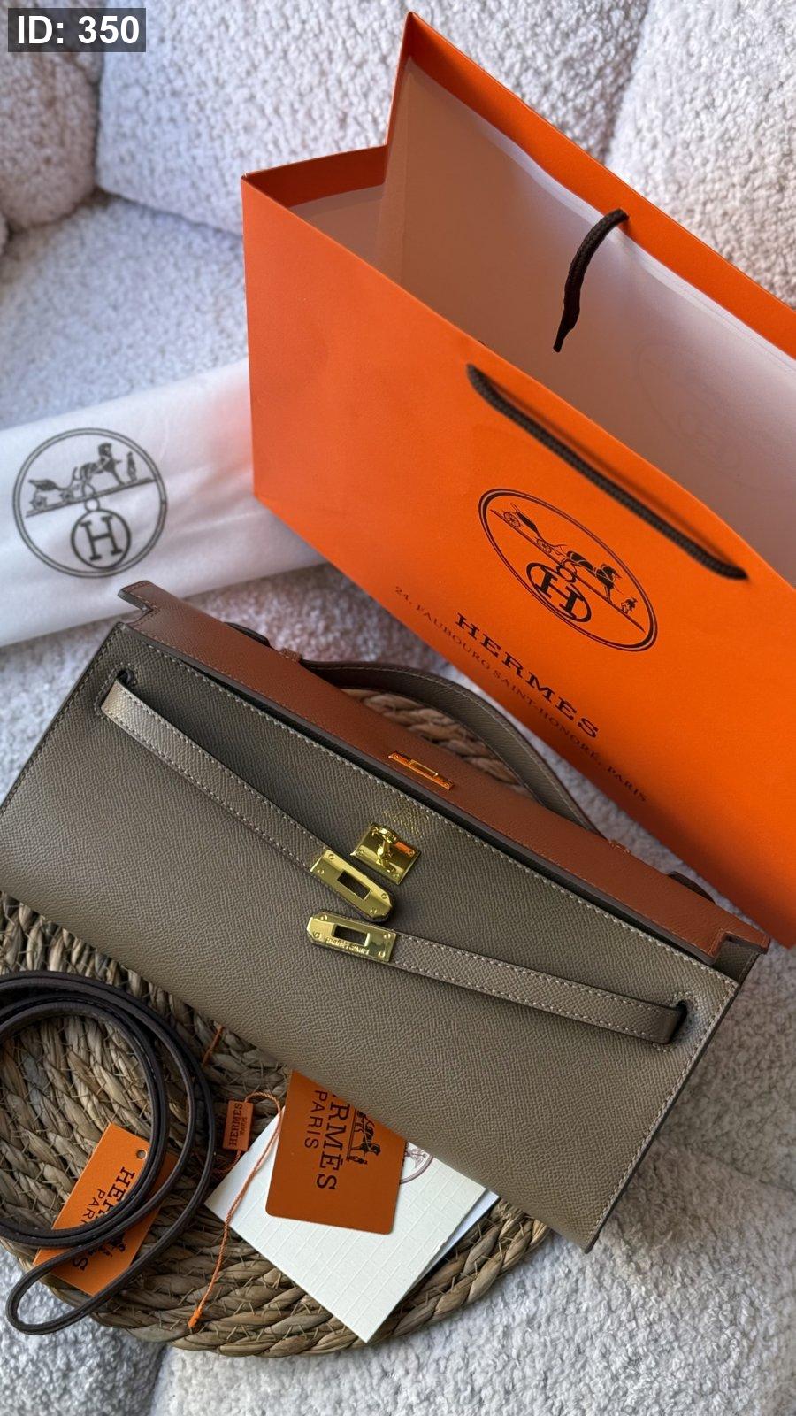 شنطة - Hermes kelly cut clutch swift / شامل كيس الشركة كواليتي ماستر