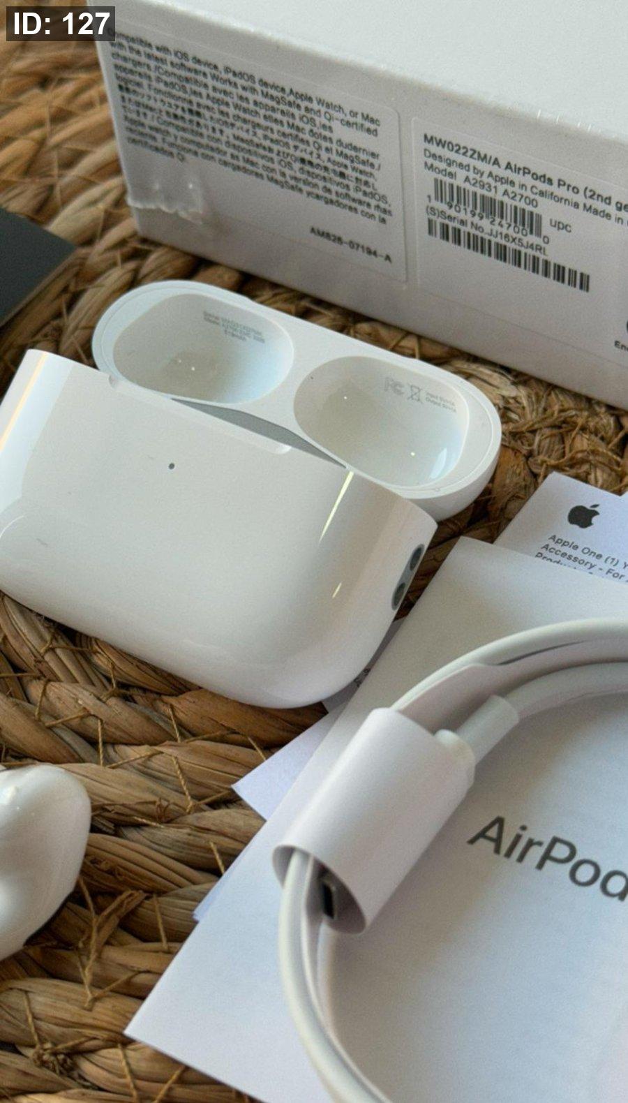 AIRPODS PRO2 كواليتي ماستر مختوم / مع كل سماعة بيت حماية هدية
