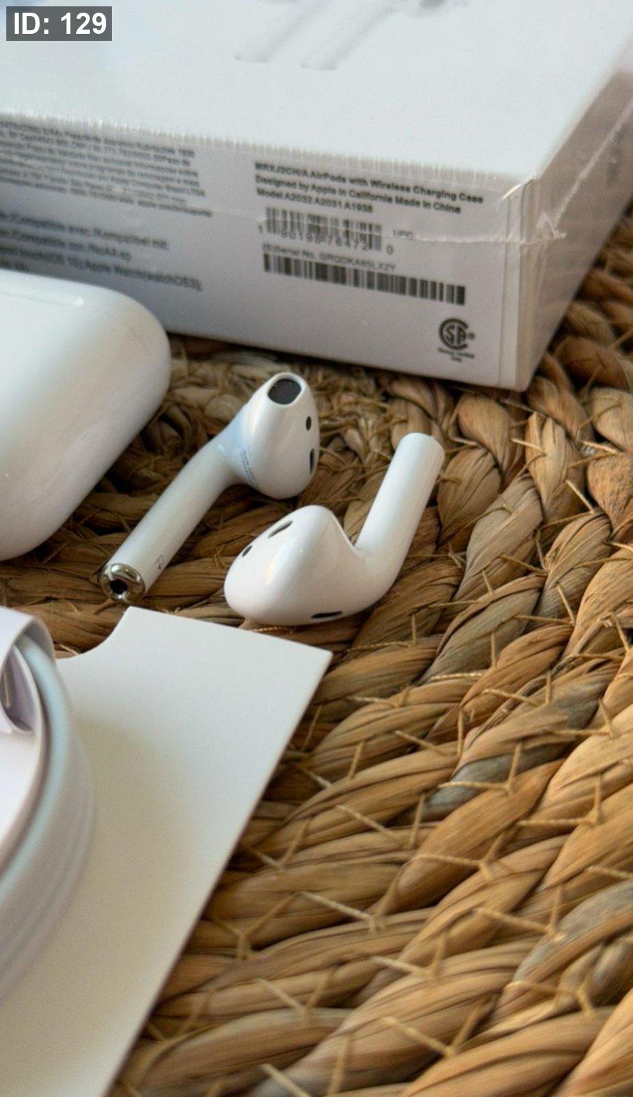 AIRPODS 2 كواليتي ماستر مختوم / مع كل سماعة بيت حماية هدية