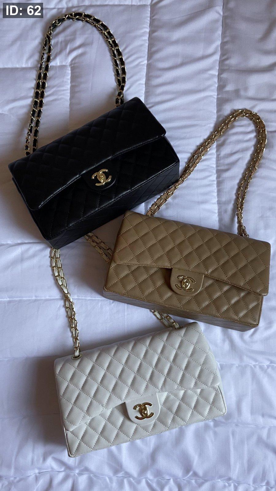 شنطة - Chanel Clasic / جلد مبزر كوبي ماستر / قاعدة 30 سم