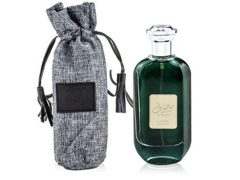 عطر ارض الزعفران عطر مصوف رمادي او دي بارفان 100 مل