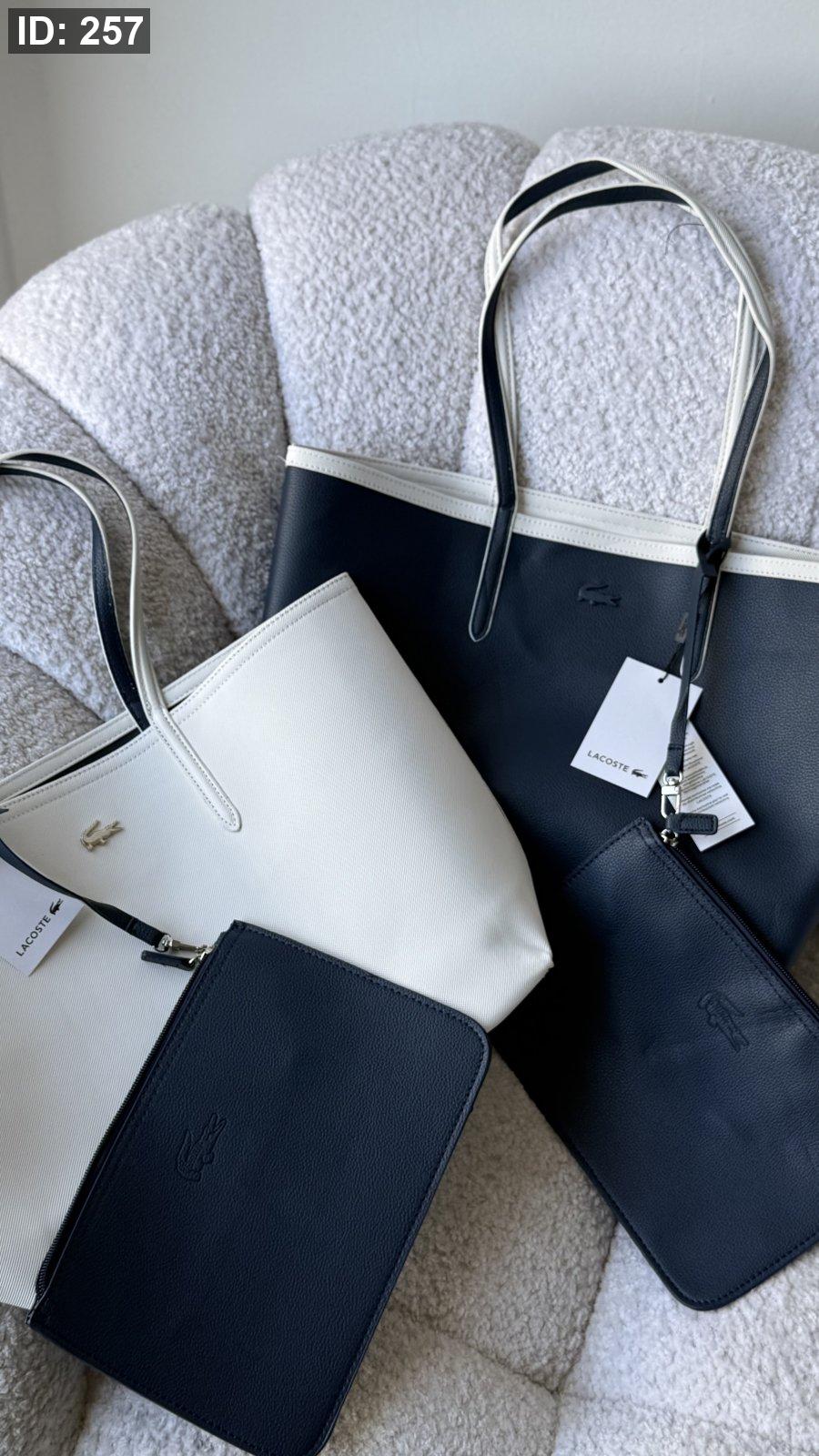 شنطة / LACOSTE - دبل فيس / شامل كيس الماركة كواليتي ماستر