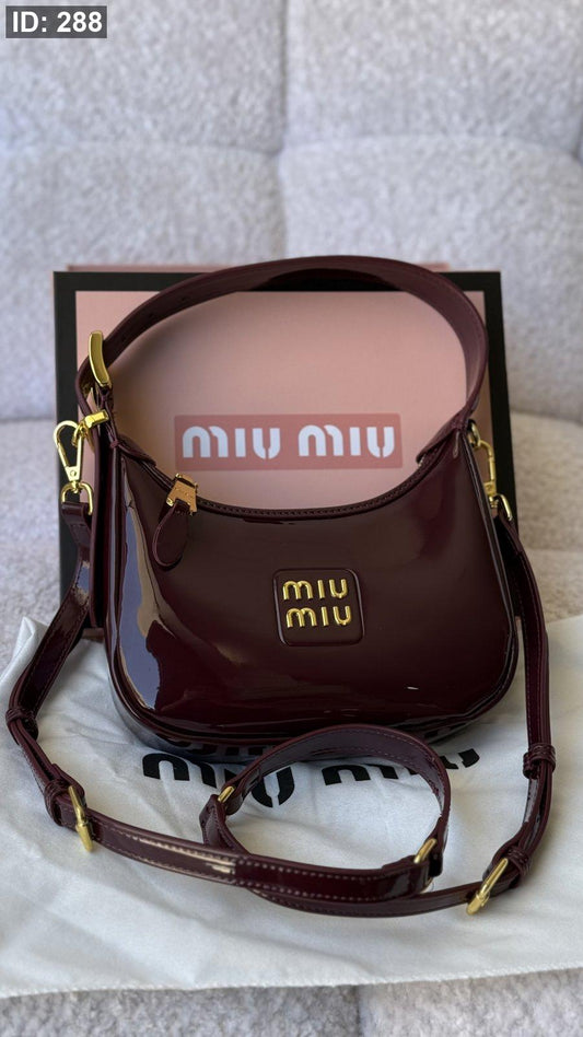 شنطة - Pre-Loved Leather Hobo Bag With Strap / شامل علبة