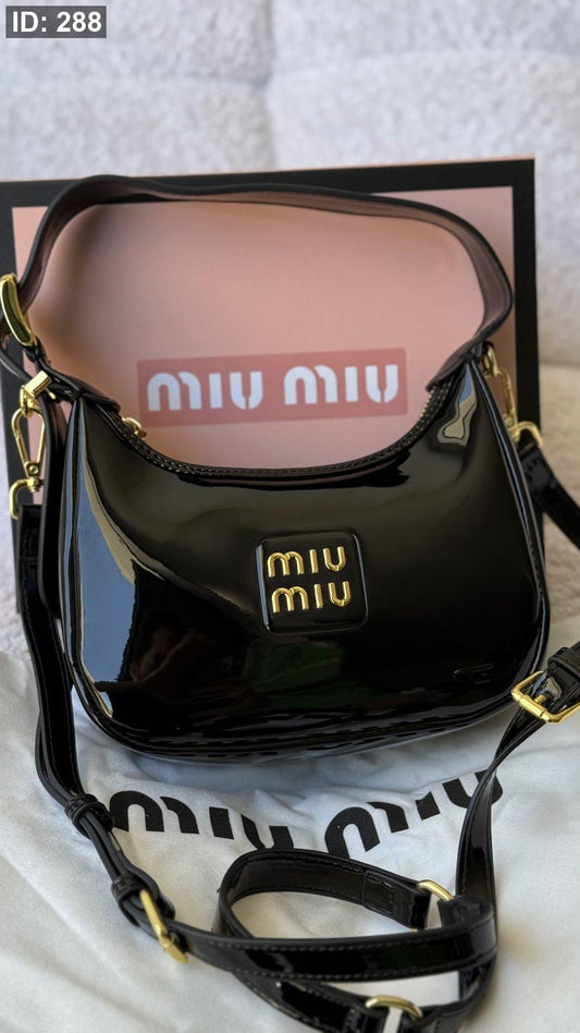 شنطة - Pre-Loved Leather Hobo Bag With Strap / شامل علبة