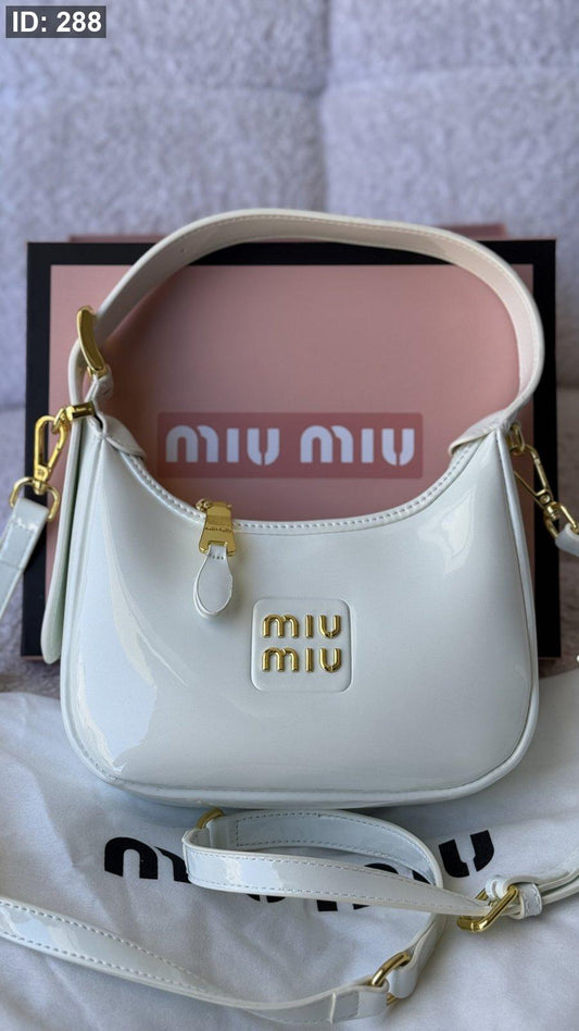 شنطة - Pre-Loved Leather Hobo Bag With Strap / شامل علبة