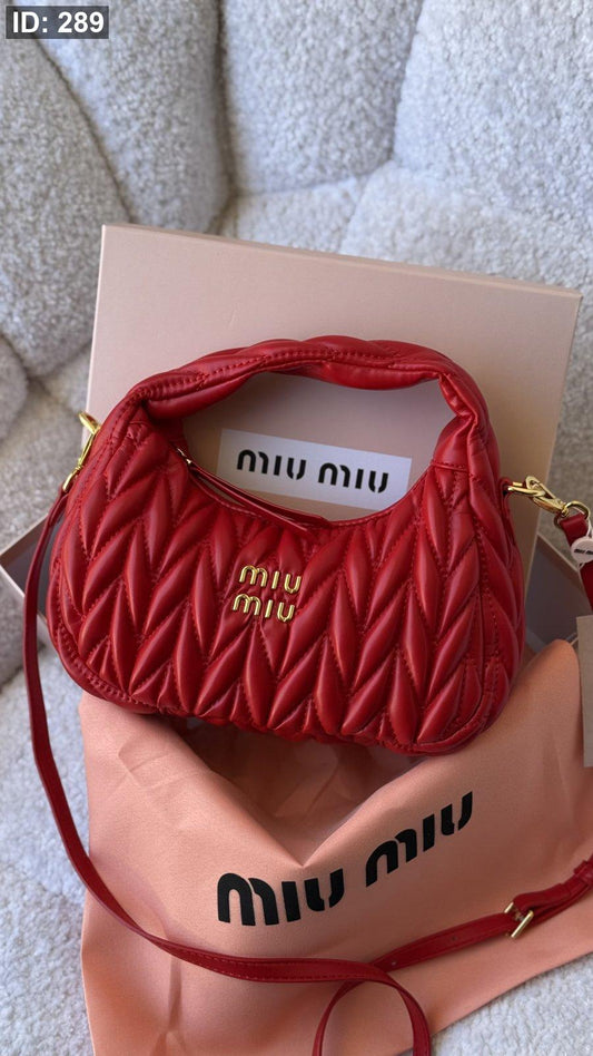 شنطة - MIU MIU Wander matelassé suede / شامل علبة