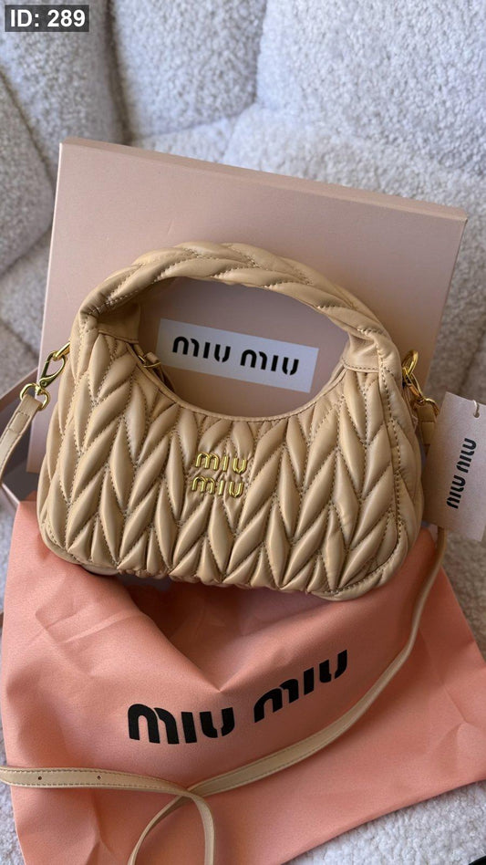 شنطة - MIU MIU Wander matelassé suede / شامل علبة
