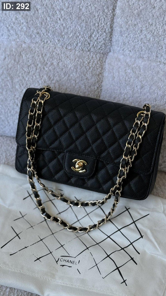 شنطة - CHANEL CLASSIC كافيار / غير شامل علبة
