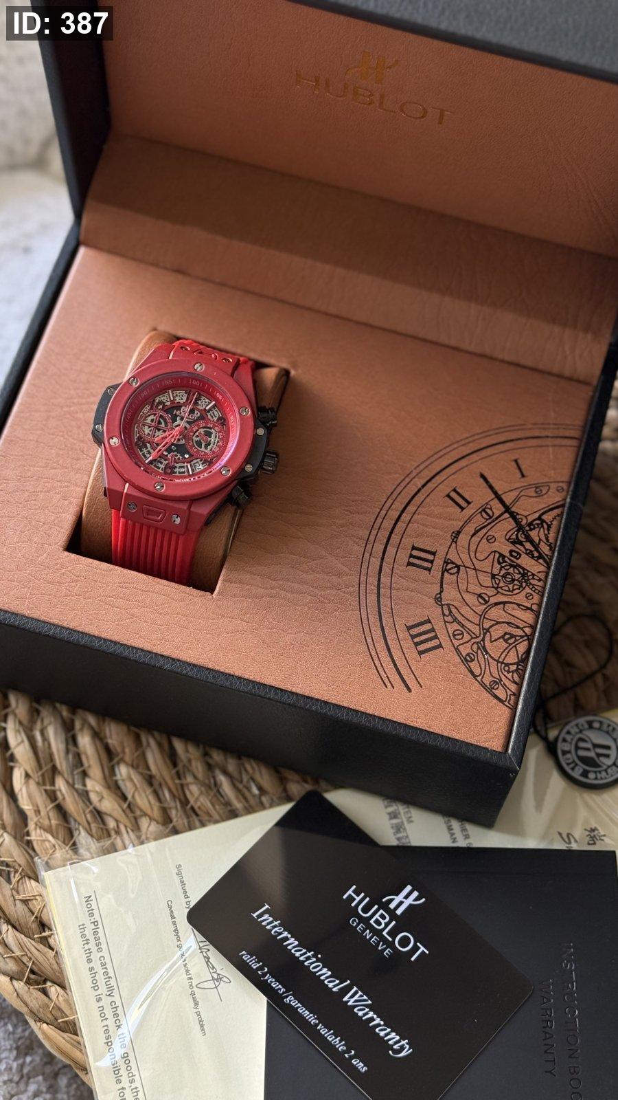 ساعة HUBLOT / شامل علبة أصلية كواليتي عالي