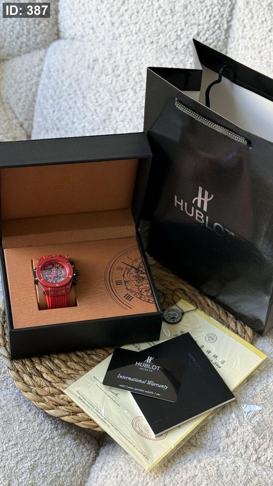 ساعة HUBLOT / شامل علبة أصلية كواليتي عالي