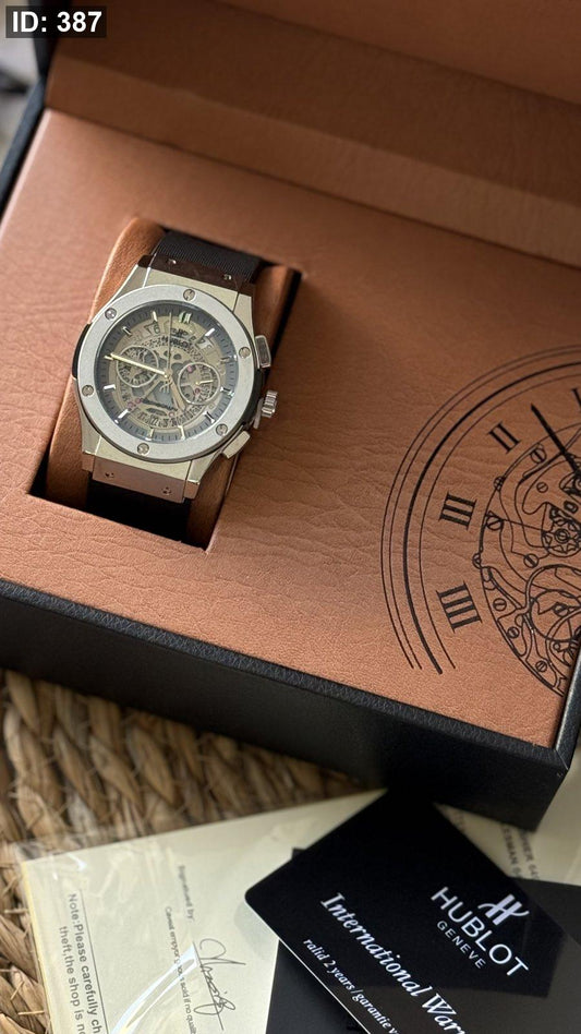 ساعة HUBLOT / شامل علبة أصلية كواليتي عالي