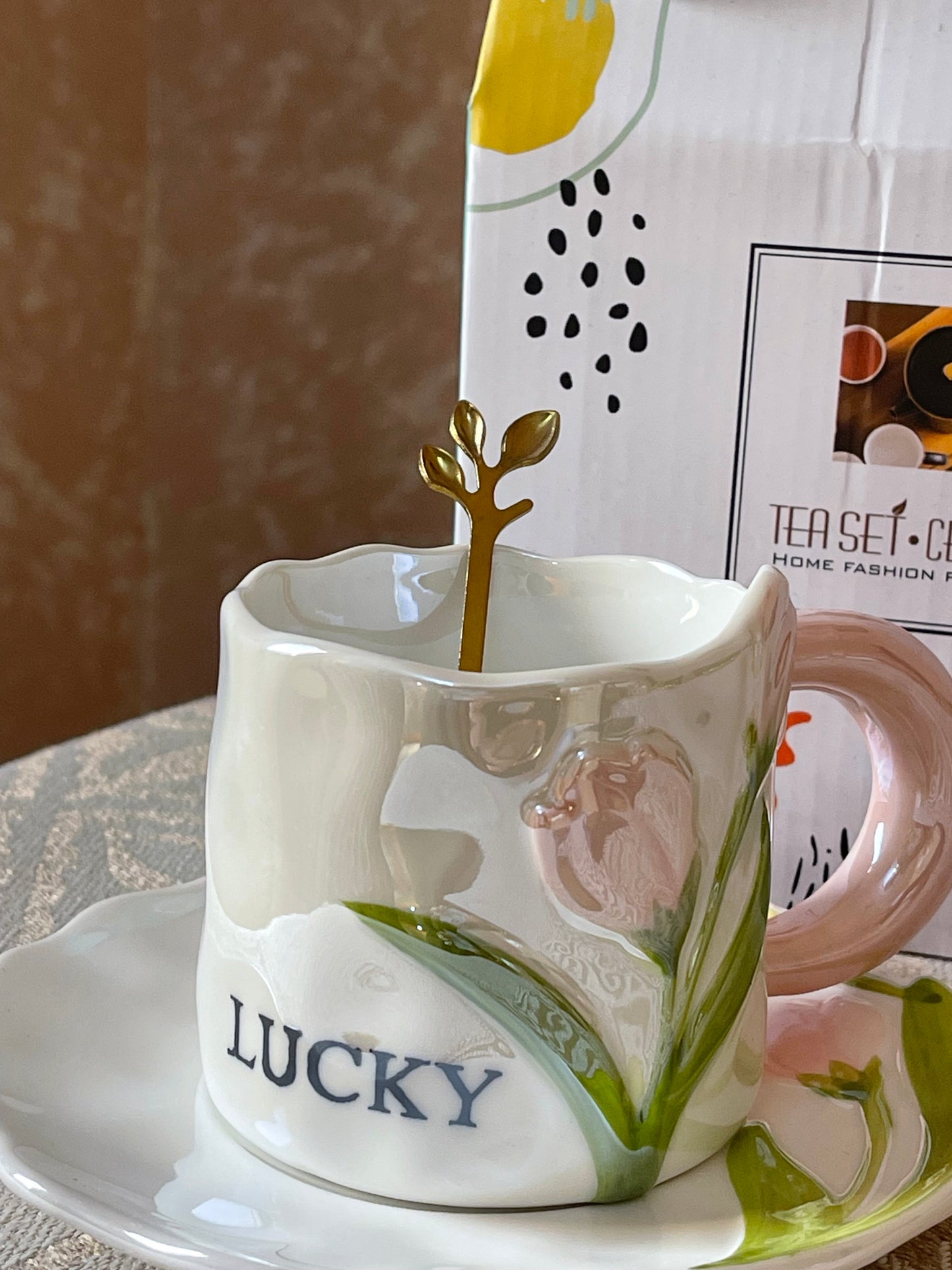 Lucky mug 🤍.