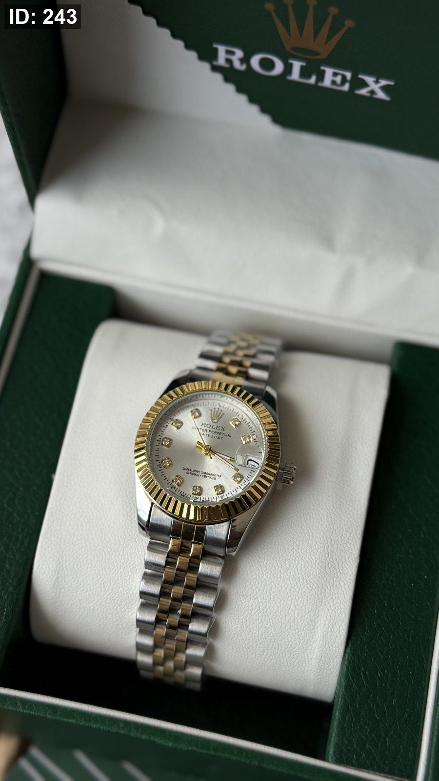 ساعة - Rolex / الستاتية - شامل علبة وكيس كواليتي عالي