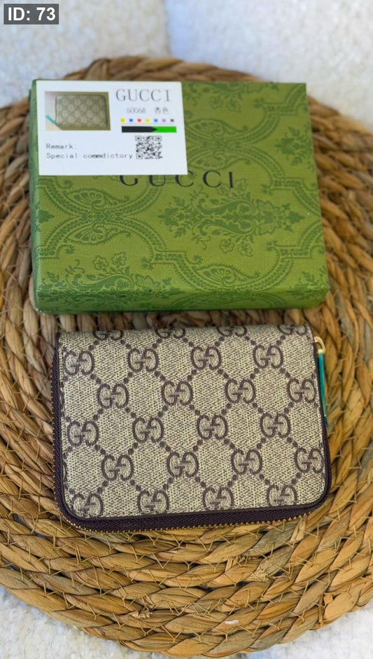 جزدان - Gucci Small zip around / شامل علبة كوبي ماستر