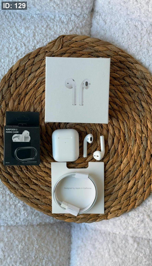 AIRPODS 2 كواليتي ماستر مختوم / مع كل سماعة بيت حماية هدية