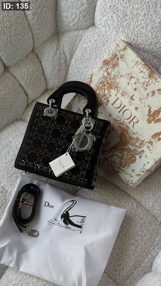 شنطة - Lady Dior زرقون / شامل علبة ( مربع) كواليتي ماستر