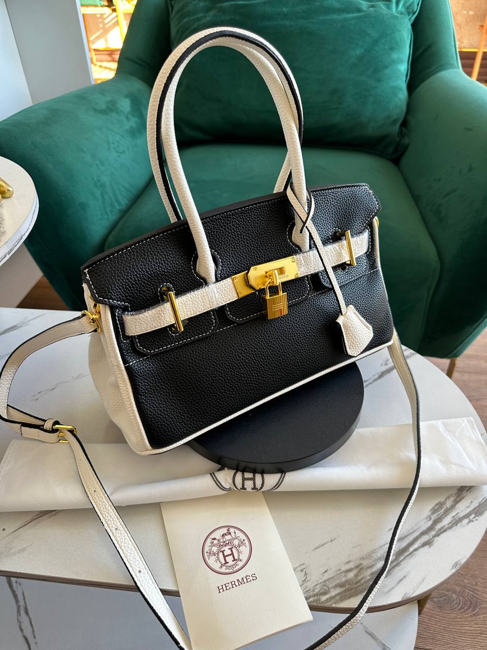 حقيبة هيرمز اسود/ بيج ماستر كوالتي