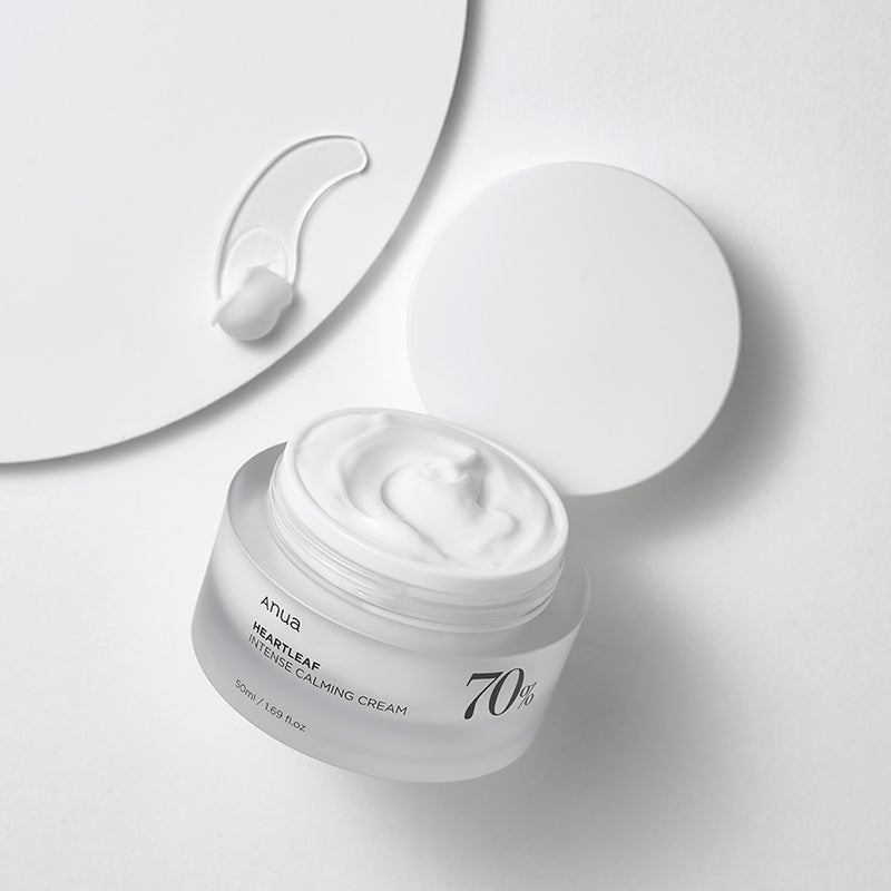 ANUA HEARTLEAF 70% INTENSE CALMING CREAM ترطيب مكثف ومهدئ